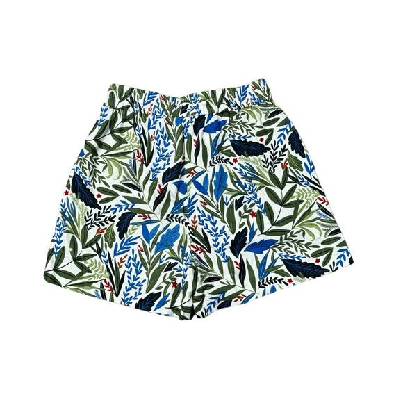 NWT! Joie Evelyn Tropical Beachy Beaded Linen Short - Size 4 - Picture 4 of 5